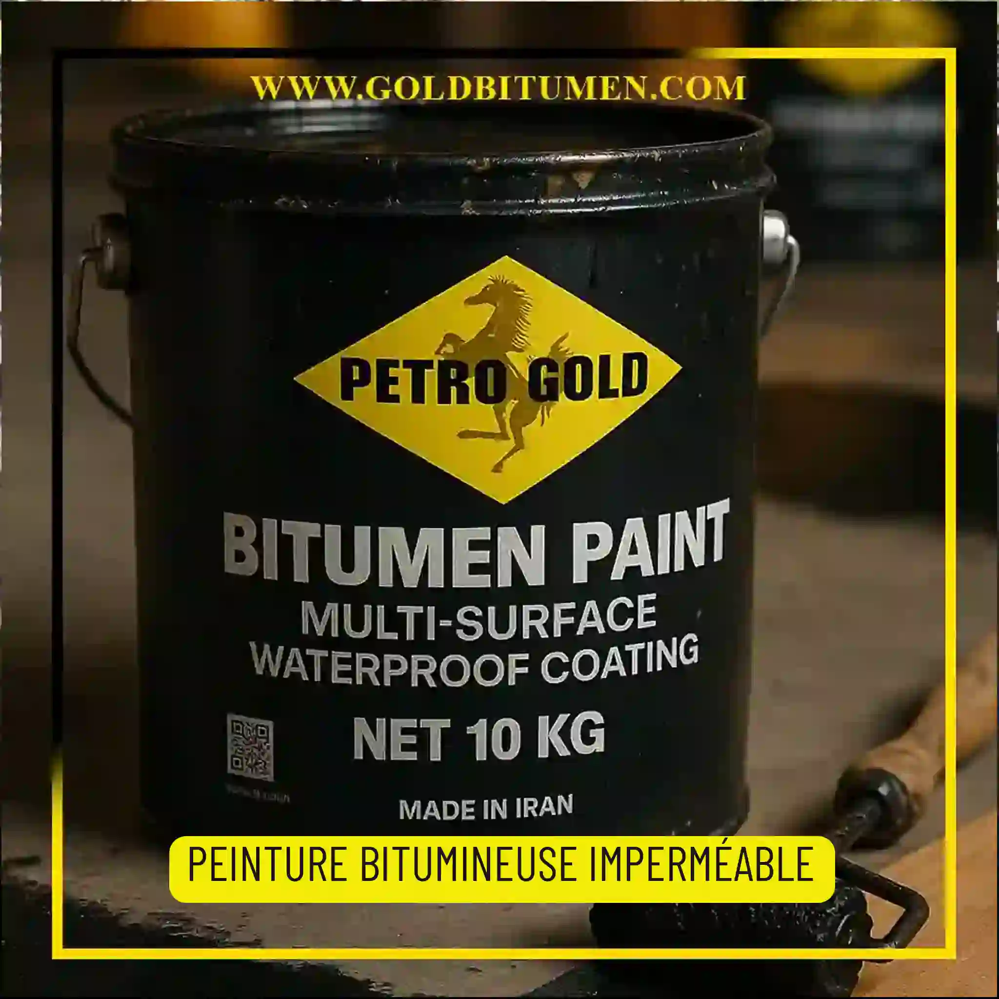 Peinture bitumineuse imperméable