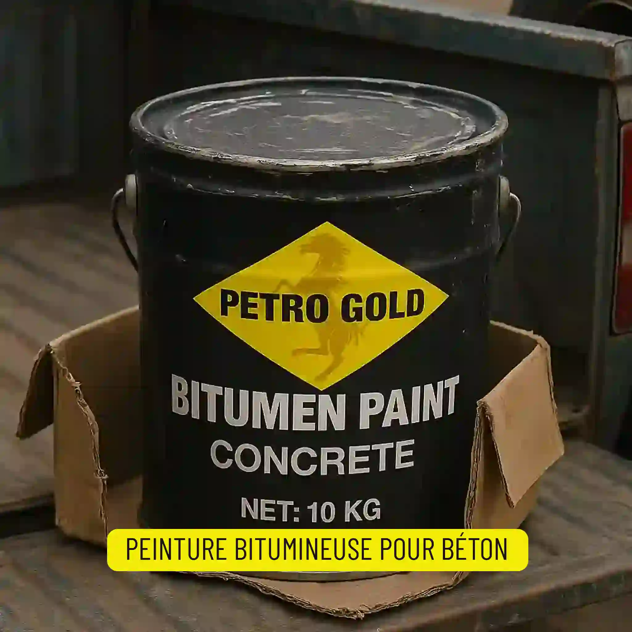 Peinture bitumineuse pour béton