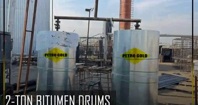 Bitumen 60/70 packed in 2-Ton Drums by PETRO GOLD