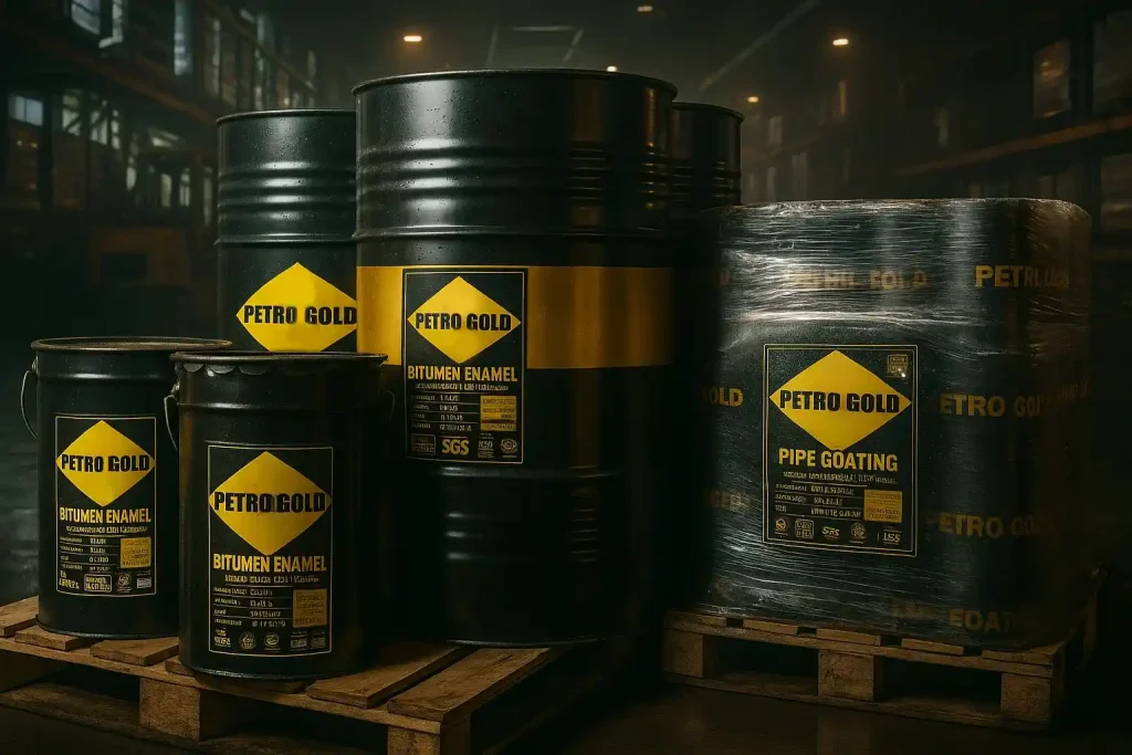 Bitumen enamel